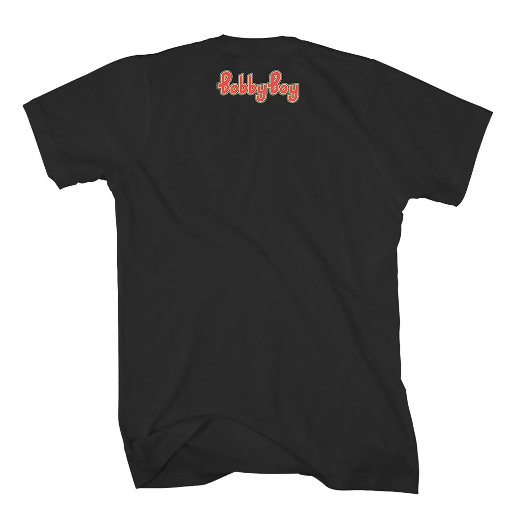 Bobby Boy Records Little Bobby T-Shirt (Black) - Image 3