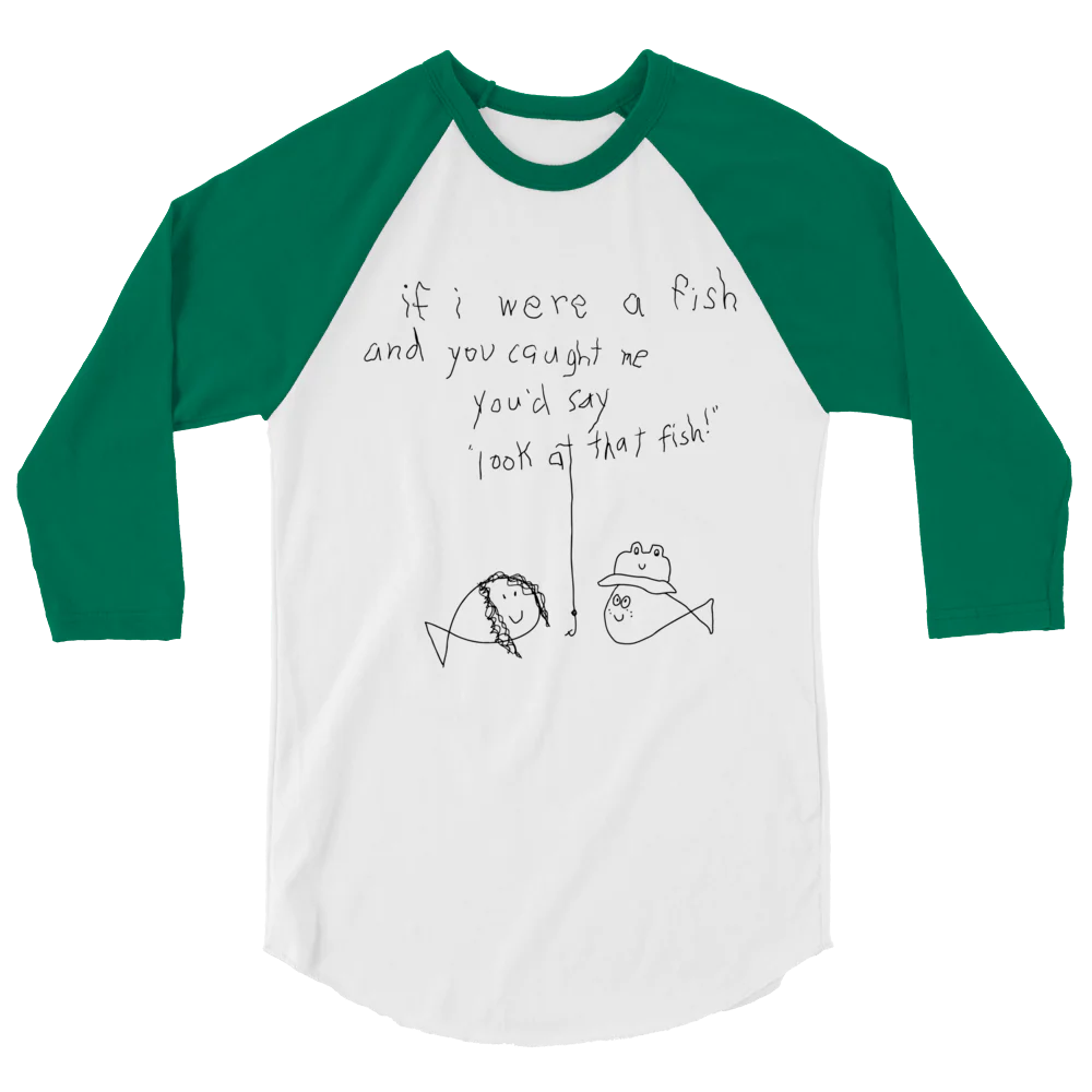 Fish Raglan T-Shirt New