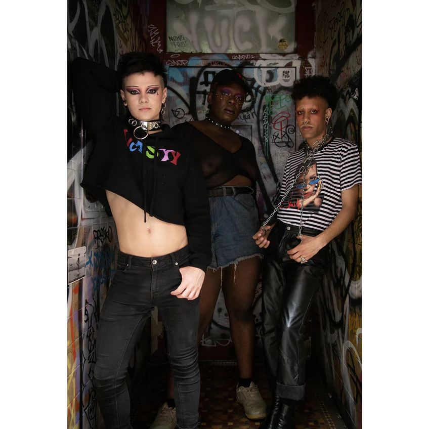 Nasty Mob Cropped Hoodie - Image 3