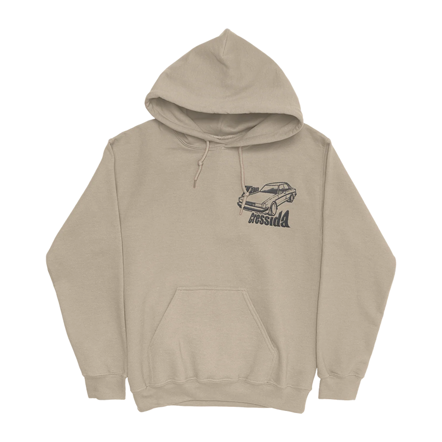 Tan Cressida Label Hoodie - Image 2