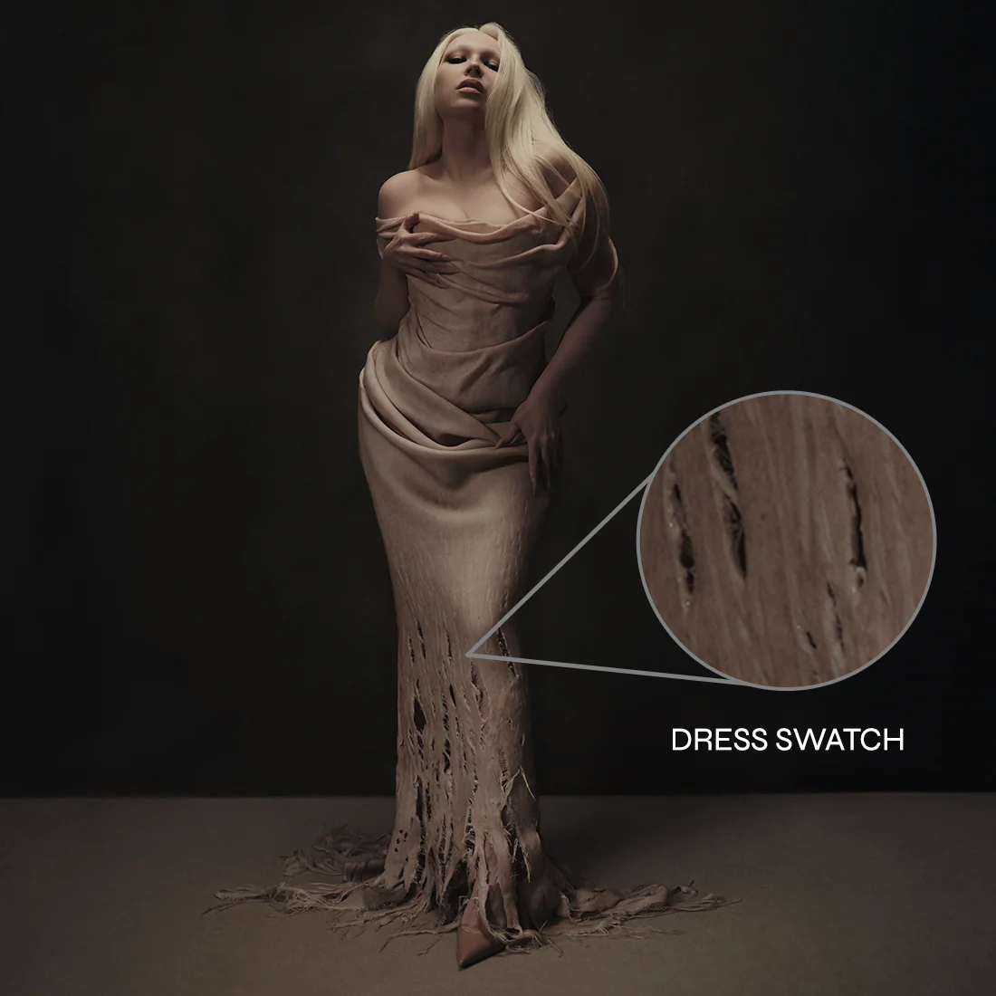 Torn - Signed Skin Vinyl with Torn Dress Swatch - Image 3